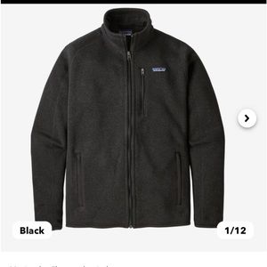 Men’s Patagonia better sweater fleece jacket - Black XL